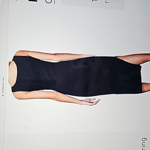 Good American Tie waist Midi Dress - Picture 2 of 5